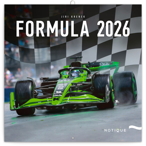 NOTIQUE Notizkalender Formula – Jiří Křenek 2026, 30 x 30 cm
