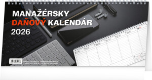 NOTIQUE Tischkalender Managerial Tax 2026, 33 x 14,5 cm - Reklamnepredmety