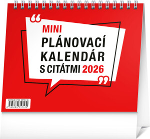 NOTIQUE Tischkalender-Planer mit Zitaten 2026, 16,5 x 13 cm - Reklamnepredmety