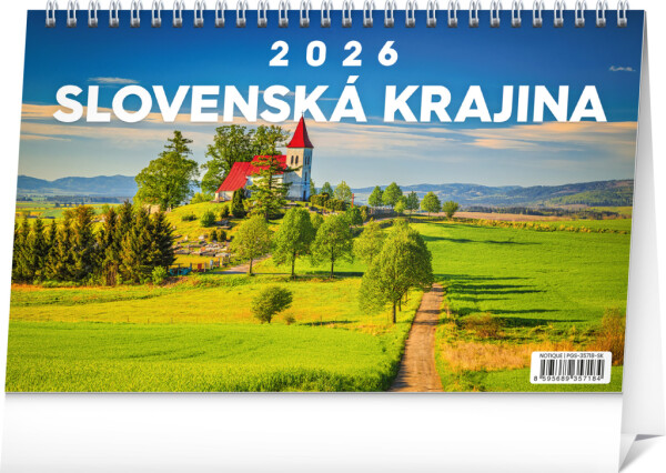 NOTIQUE Tischkalender Slowakisches Land 2026, 23,1 x 14,5 cm