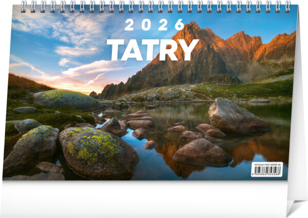 NOTIQUE Tischkalender Tatra 2026, 23,1 x 14,5 cm
