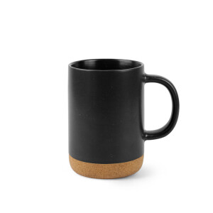 CONSTELLATION CORK. Keramikbecher mit Korkboden, 320 ml - Reklamnepredmety