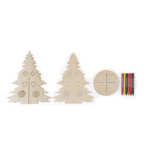 PINERY. Zerlegbarer Weihnachtsbaum aus Holz zum Bemalen - Reklamnepredmety