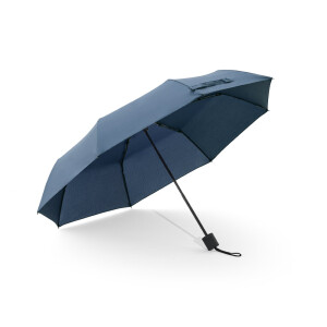 AIDEN. Regenschirm 21", aus recyceltem Polyester (100% rPET) Pongee 190T, in 3 Teile faltbar - Reklamnepredmety