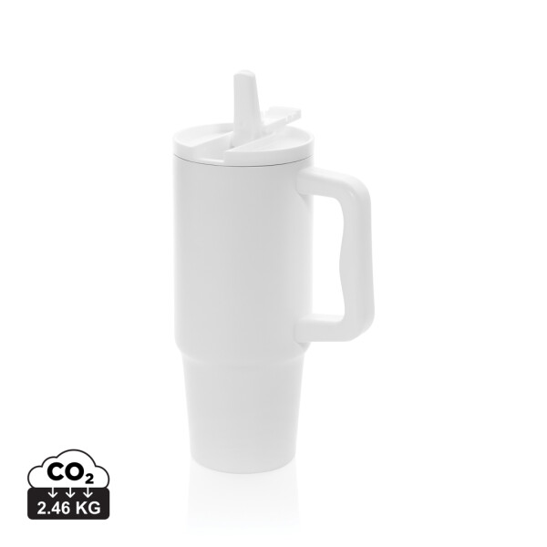 Auslaufsicherer Trinkbecher aus recyceltem Edelstahl, 900 ml