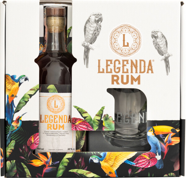 Rum Legend 38% mit Glas