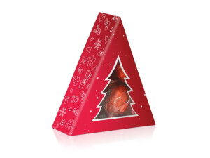 Italienische Haselnusspralinen – roter Weihnachtsbaum - Reklamnepredmety