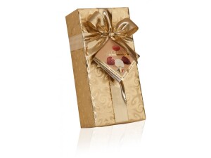 Belgische gefüllte Pralinen in Goldpapier 200 g – Ballotin - Reklamnepredmety