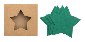 Vagnes Fehler von Weihnachtsuntersetzern aus RPET - Reklamnepredmety