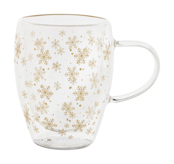 Snostro Weihnachts-Thermosbecher aus Glas