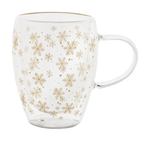 Snostro Weihnachts-Thermosbecher aus Glas - Reklamnepredmety