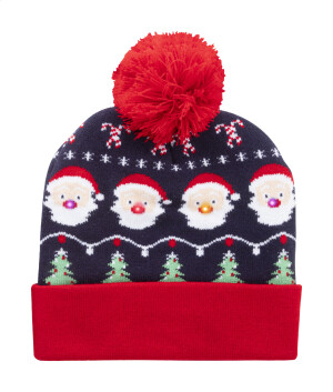 Norrsken Weihnachts-LED-Wintermütze, Weihnachtsmann - Reklamnepredmety
