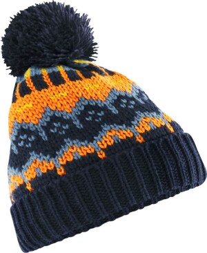 Strickmütze mit Pompon "Retro Ski" - Reklamnepredmety