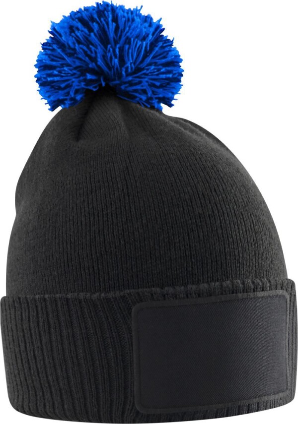 Kinder Strickmütze mit Pompon "Snowstar"