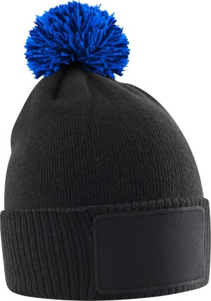 Kinder Strickmütze mit Pompon "Snowstar" - Reklamnepredmety