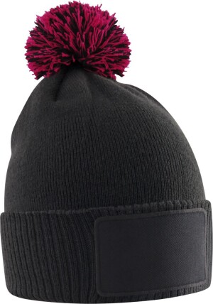 Kinder Strickmütze mit Pompon "Snowstar" - Reklamnepredmety