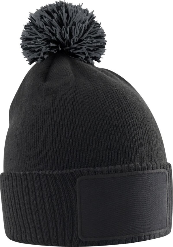 Kinder Strickmütze mit Pompon "Snowstar"