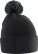 Kinder Strickmütze mit Pompon "Snowstar" - ps-53443b-beechfield-b-443b-black-graphite-grey-front-f763732e-adfb-4278-acfb-02d291862009-web - variant 