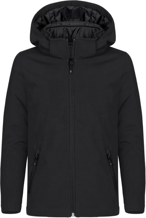 Wattierte Kinder Kapuzen Softshell Jacke