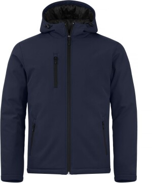 Wattierte Herren Kapuzen Softshell Jacke - Reklamnepredmety