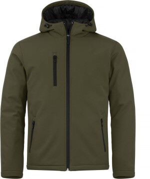 Wattierte Herren Kapuzen Softshell Jacke - Reklamnepredmety