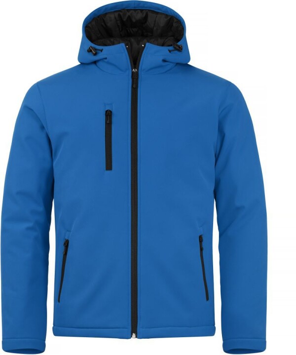 Wattierte Herren Kapuzen Softshell Jacke