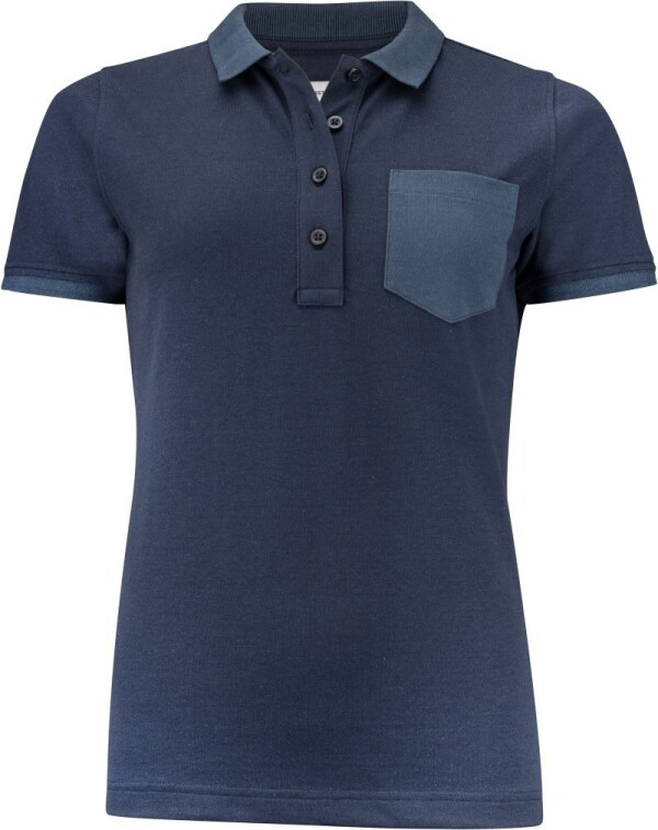 Schweres Damen Piqué Polo "Two-Tone"