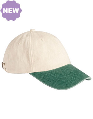 Low Profile Vintage-Kappe mit kontrastierendem Schirm - Reklamnepredmety