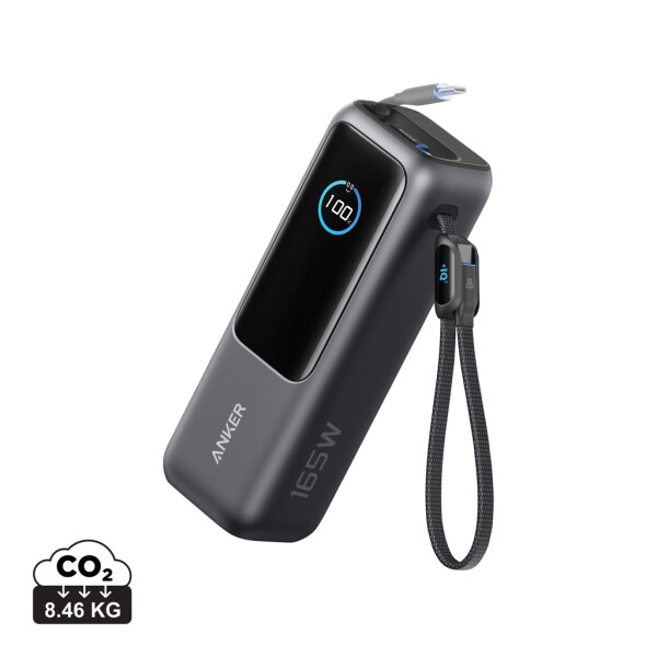 Anker Powerbank 25.000 mAh 165 W mit integriertem einziehbarem Kabel