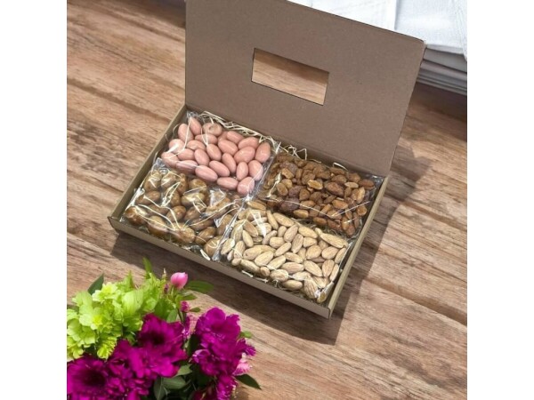 Werbegeschenk 4 × 80 g mit Ausstanzung
