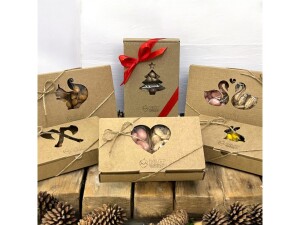 Werbegeschenk 2 × 50 g Nüsse mit individuellem Ausschnitt - Reklamnepredmety