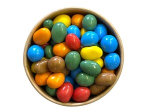 Erdnüsse in farbiger Schokolade 100 g - Reklamnepredmety