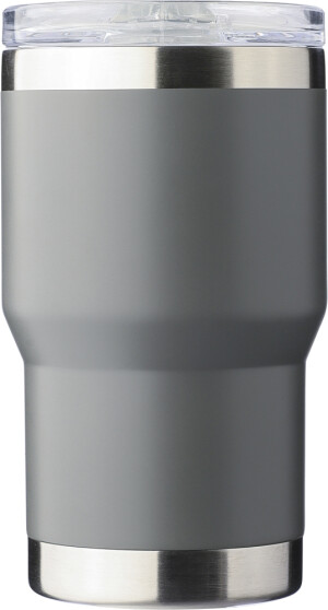Doppelwandiger Reisebecher aus recyceltem Edelstahl, 350 ml - Reklamnepredmety