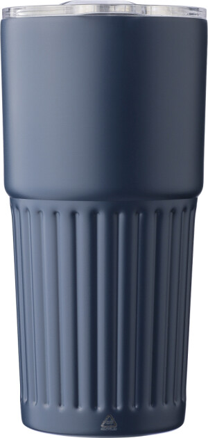 Doppelwandiger Thermobecher aus recyceltem Edelstahl, 500 ml - Reklamnepredmety