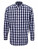 PW250 Mens Mulligan Check Cotton Long Sleeve Shirt - PW250_White_Navy - variant Ls 1000226964