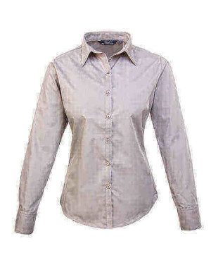 PW300 Ladies Poplin Long Sleeve Blouse - Reklamnepredmety