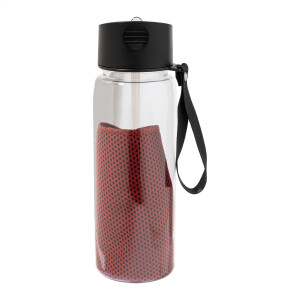 Fitmax RPET Sportflasche mit Handtuch - Reklamnepredmety