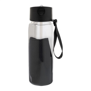 Fitmax RPET Sportflasche mit Handtuch - Reklamnepredmety