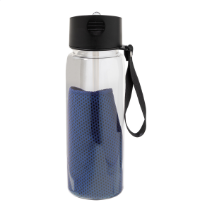 Fitmax RPET Sportflasche mit Handtuch - Reklamnepredmety