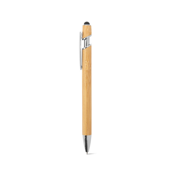 NEIL BAMBOO. Kugelschreiber aus Bambus mit verchromten Aluminiumdetails