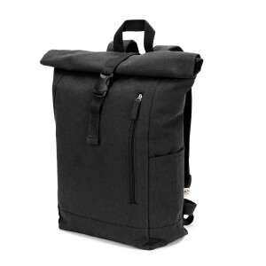 SAINT. Roll-Top-Rucksack aus recyceltem Baumwolle und recyceltem Polyester (380 g/m²) - Reklamnepredmety
