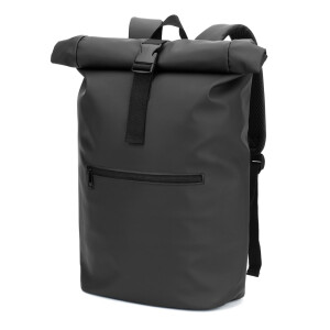 PORTLAND. Roll-Top-Rucksack aus PU mit Laptopfach, 16“ - Reklamnepredmety
