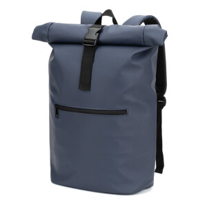 PORTLAND. Roll-Top-Rucksack aus PU mit Laptopfach, 16“ - Reklamnepredmety