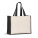HELSINQUE COLOUR. Tasche aus Canvas (320 g/m²), mit Boden und Seiten aus farbig laminierter Jute (350 g/m²) - 92577-103 - variant 