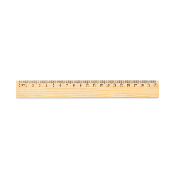 WESLEY 20. Lineal aus Kiefernholz mit 20 cm Skala