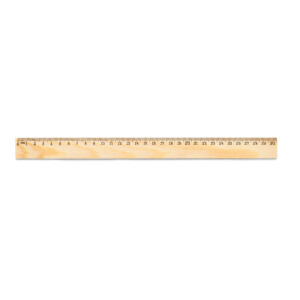 WESLEY 30. Lineal aus Kiefernholz mit 30 cm Skala - Reklamnepredmety