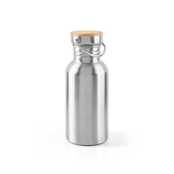 EWING. Edelstahlflasche (90 % recycelt) mit einwandiger Ausführung, 580 ml