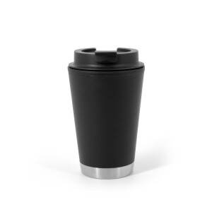 FIGLIOLI. Doppelwandiger, auslaufsicherer Reisebecher aus PP, 410 ml - Reklamnepredmety