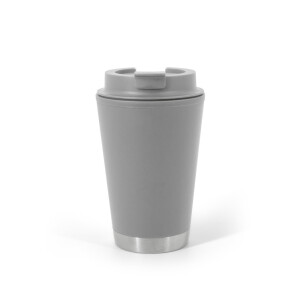 FIGLIOLI. Doppelwandiger, auslaufsicherer Reisebecher aus PP, 410 ml - Reklamnepredmety