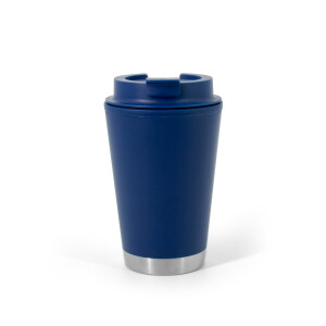 FIGLIOLI. Doppelwandiger, auslaufsicherer Reisebecher aus PP, 410 ml - Reklamnepredmety